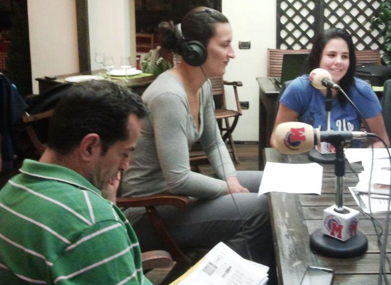 Yurena Díaz, Eva Montesdeoca y Maikel López en Radio Marca (2012 Yurena, Eva y Maikel en Radio Marca)
