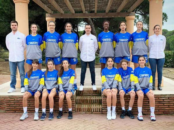 Cantera // Las infantiles de la selección de Canarias finalizan sextas en el Campeonato de Selecciones Autonómicas (Infantiles selección canaria)