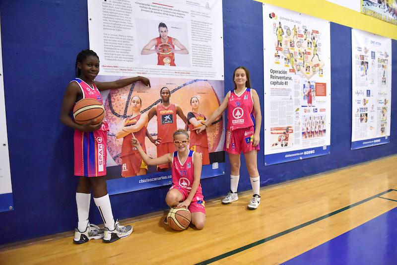 El Gobierno de Canarias entrega hoy su distinción a las tres olímpicas amarillas en Tokyo, Leonor Rodríguez, Astou Ndour y Maite Cazorla, antes del partido en La Paterna (El Gobierno de Canarias entrega hoy su distinción )