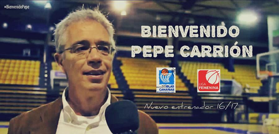 Pepe Carrión, nuevo entrenador del SPAR Gran Canaria (2016 BIENVENIDO PEPE CARRION)