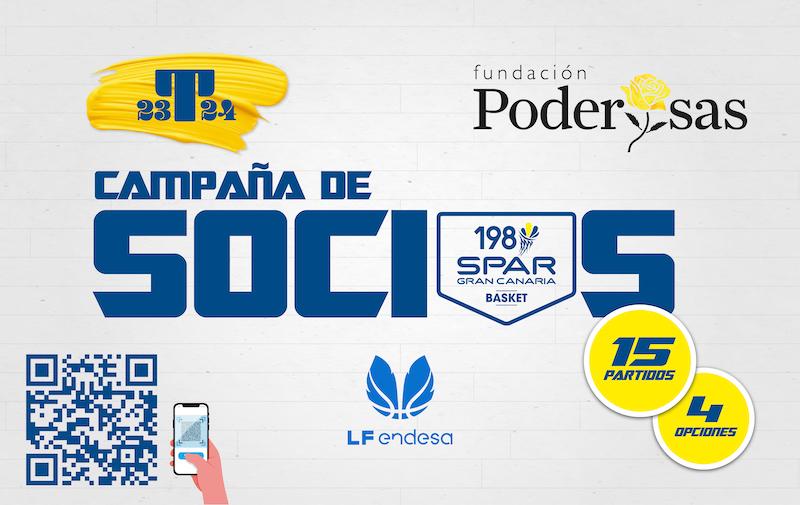 Temporada 23-24 - El CBIC SPAR lanza su Campaña de Soci@s, con cuatro opciones: Amarill@s (30 euros), Azules (50), Dos+Uno (60) y Pick&Roll (75) (Temporada 2023 2024 Socios)