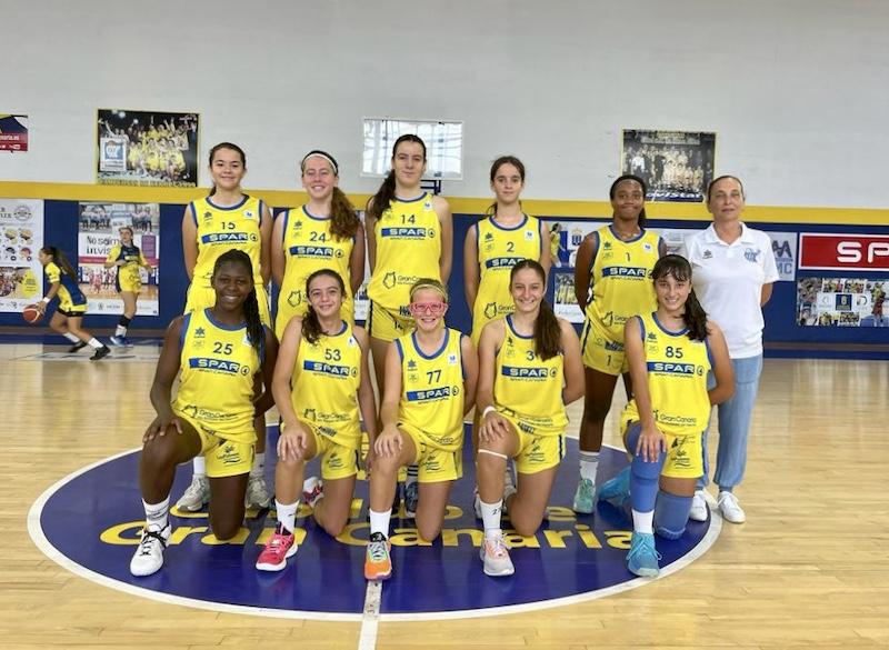 Los equipos de cantera del SPAR Gran Canaria Fundación Poderosas inician otra semana competitiva con dos triunfos (Los equipos de cantera del SPAR Gran Canaria Funda)