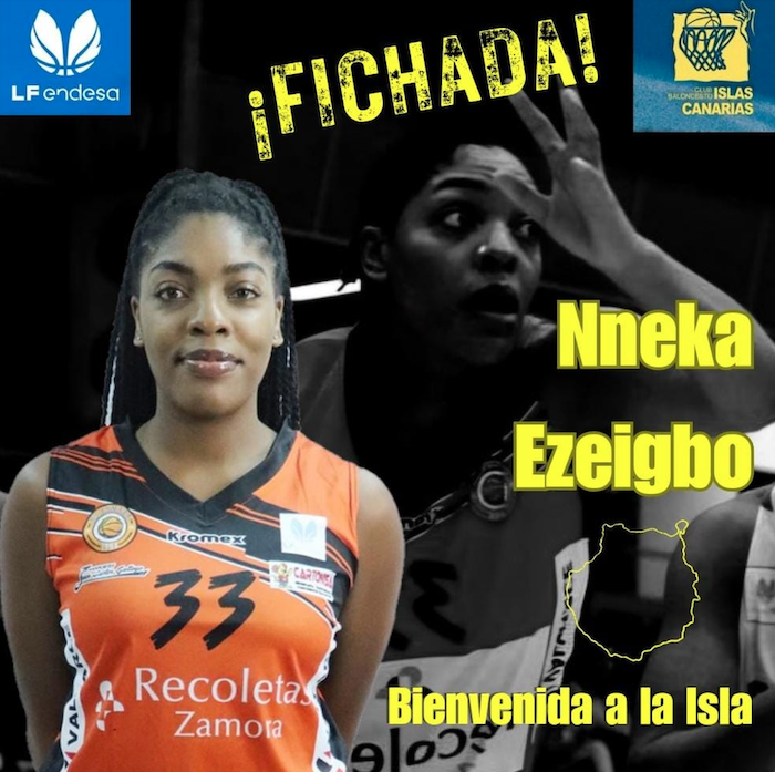 Nneka Ezeigbo da el salto a Liga Femenina de la mano del Spar Gran Canaria (Nneka)