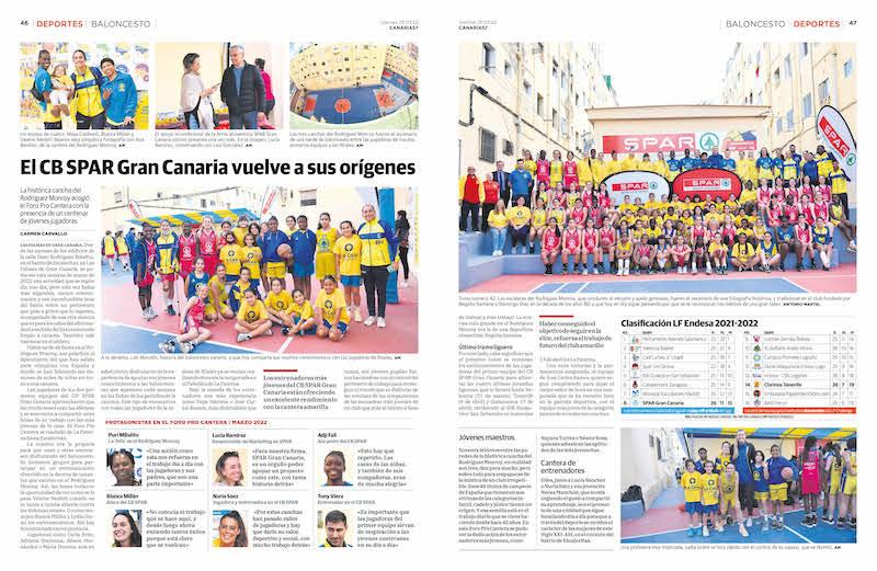 Las históricas canchas del Rodríguez Monroy acogieron el Foro Pro Cantera del SPAR Gran Canaria y la Fundación Poderosas con un centenar de participantes (Las históricas canchas del Rodríguez Monroy acogie)