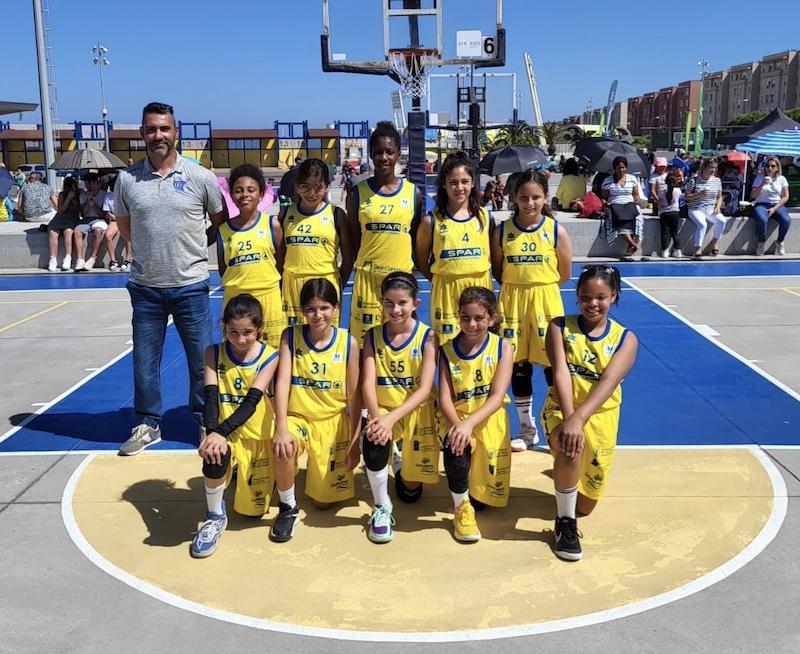 Un total de 474 puntos sumaron los equipos filiales del SPAR Gran Canaria Fundación Poderosas en sus ocho partidos, saldados con victorias  (Preminibasket 16)