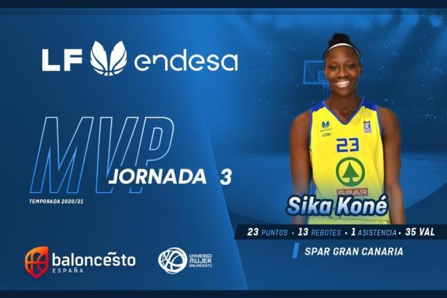 Sika Koné se corona como la MVP de la tercera jornada (Sika Koné se corona como la MVP de la tercera jorn)