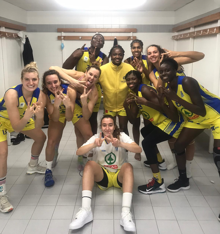 Liga Femenina Endesa - El SPAR Gran Canaria sella su primer triunfo en Cáceres, con María España Almendro, en plan 'bombardera' ( Liga Femenina Endesa - El SPAR Gran Canaria sella)