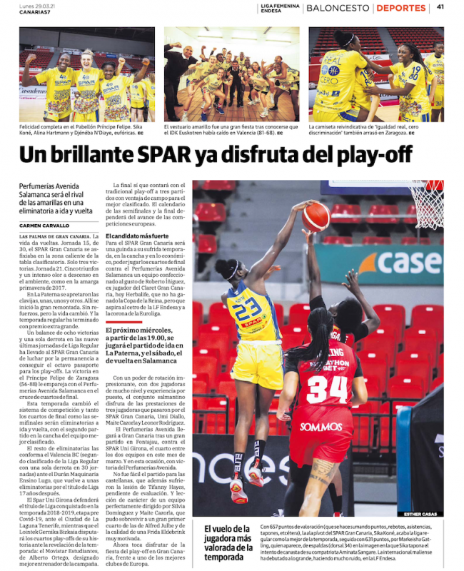 Prensa - CANARIAS7 califica de brillante el éxito del SPAR (Prensa - CANARIAS7 califica de brillante el éxito )