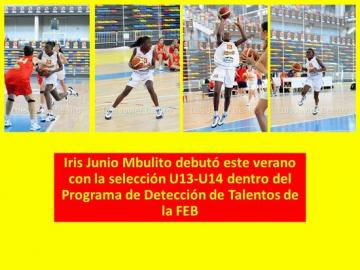 Iris Junio Mbulito debutó con la selección nacional (2011 IRIS CON LA SELECCIÓN NACIONAL)