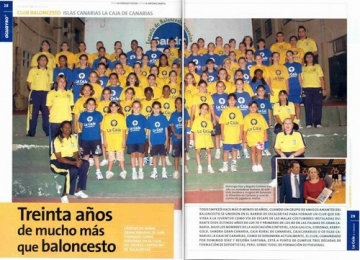 "CB Islas Canarias, 30 años de mucho más que baloncesto" reportaje de la revista Aguayro (2009 TREINTA AÑOS DE MUCHO MÁS QUE BALONCESTO)